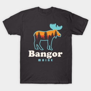 Bangor Maine Moose Bangor City Forest Outdoors T-Shirt